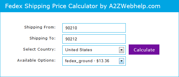 Fedex Shipping Price