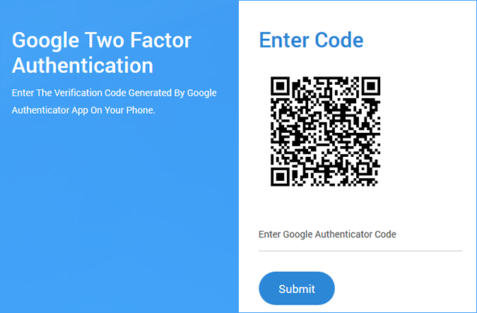 Google registration form 